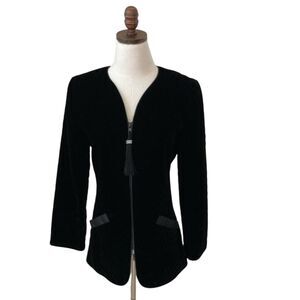 Ann Hobbs Cattiva Blazer‎ Vintage women's Velvet Sz Small